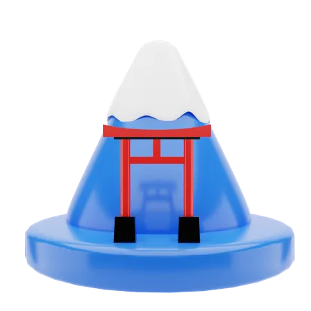 Mount fuji  3D Illustration