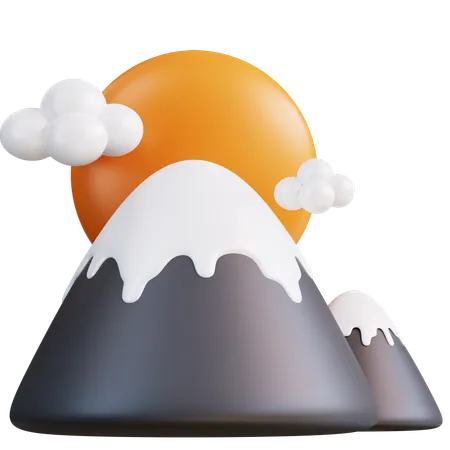 3 D Illustration Mountain 3D Icon