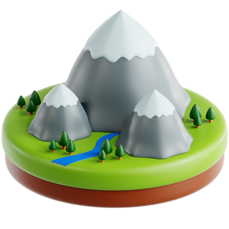 Mountain  3D Icon