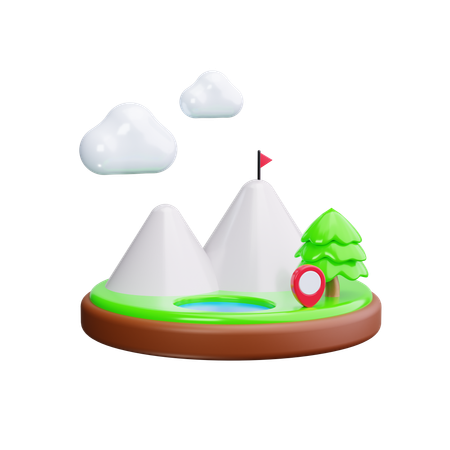 Mountain  3D Icon