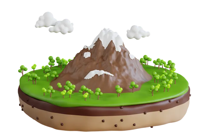 Mountain  3D Icon