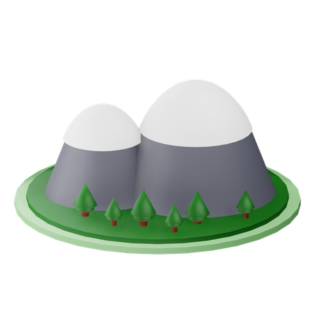 Mountain  3D Icon