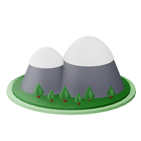 Mountain  3D Icon