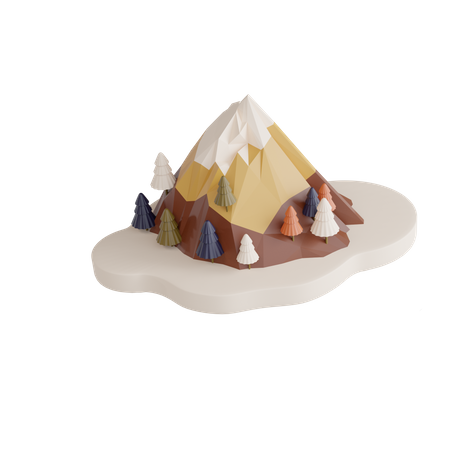 Mountain  3D Icon