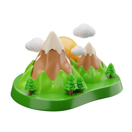 Mountain  3D Icon