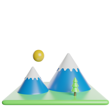 Mountain  3D Icon