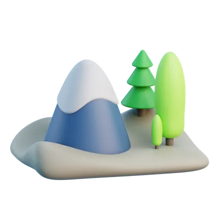 Mountain  3D Icon