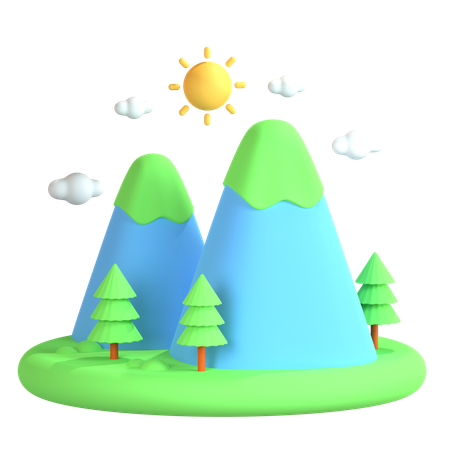 Mountain  3D Icon