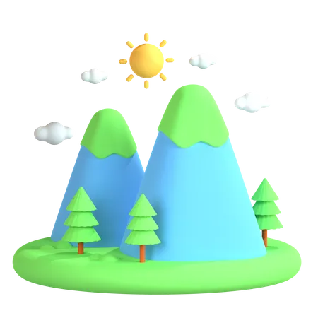 Mountain  3D Icon