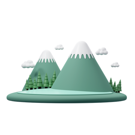 Mountain  3D Icon