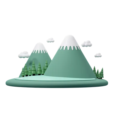 Mountain  3D Icon