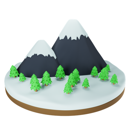 Mountain  3D Icon