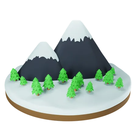 Mountain  3D Icon