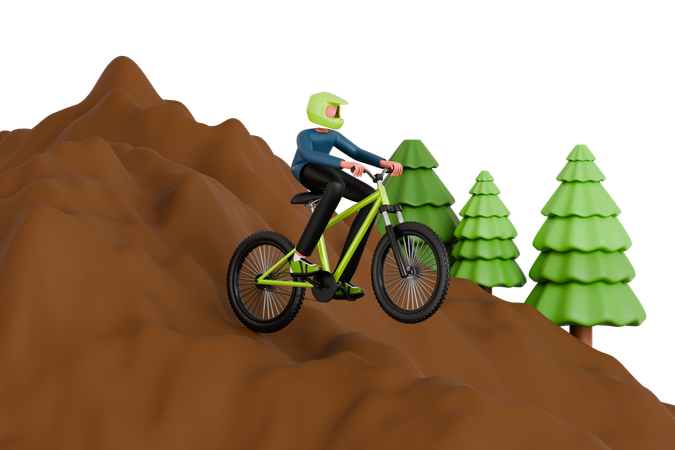 Mountain bike  3D Icon