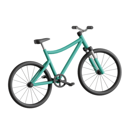 Mountain Biking  3D Icon