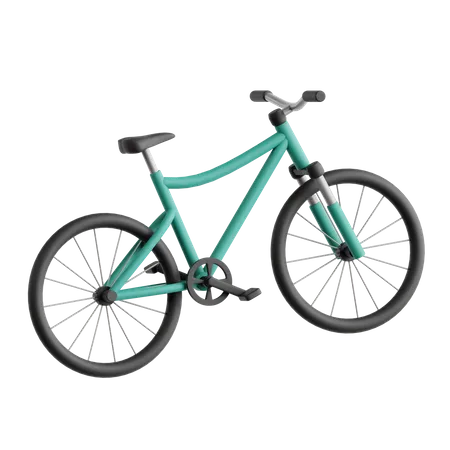 Mountain Biking  3D Icon