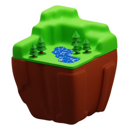 Mountain Landscape  3D Icon