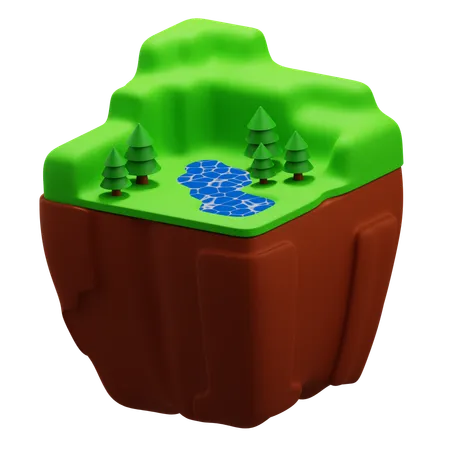 Mountain Landscape  3D Icon