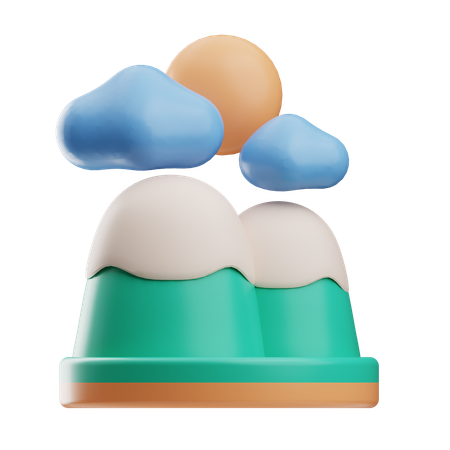 Mountain Landscape  3D Icon