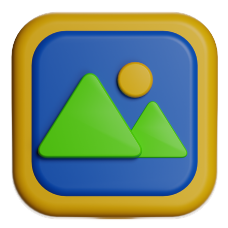 Mountain Landscape  3D Icon