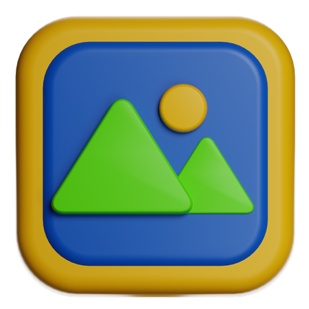 Mountain Landscape  3D Icon