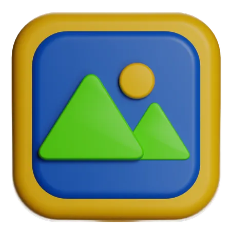 Mountain Landscape  3D Icon