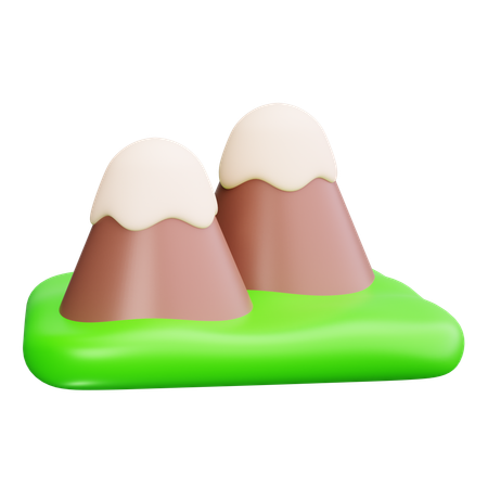 Mountain Path  3D Icon