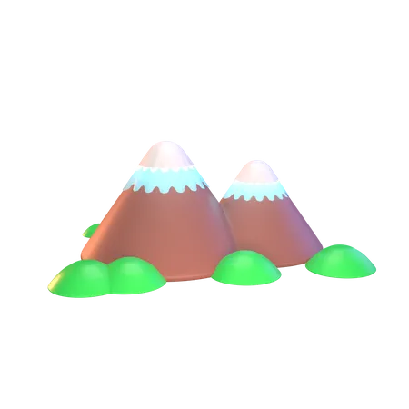 Mountain Peak 3D Icon