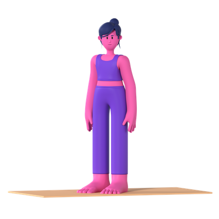Mountain Pose  3D Icon
