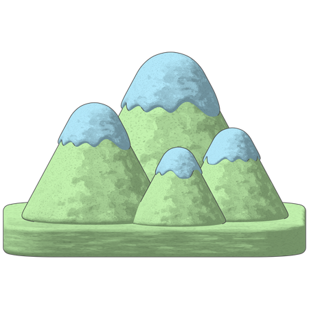 Mountain Range  3D Icon