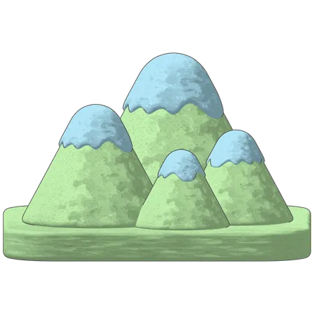 Mountain Range  3D Icon