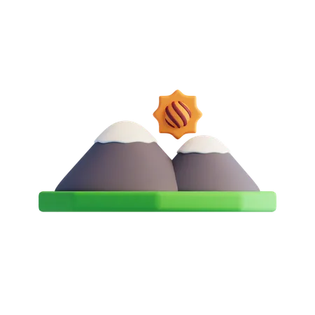 山  3D Icon