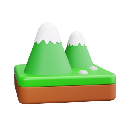 Mountains  3D Icon