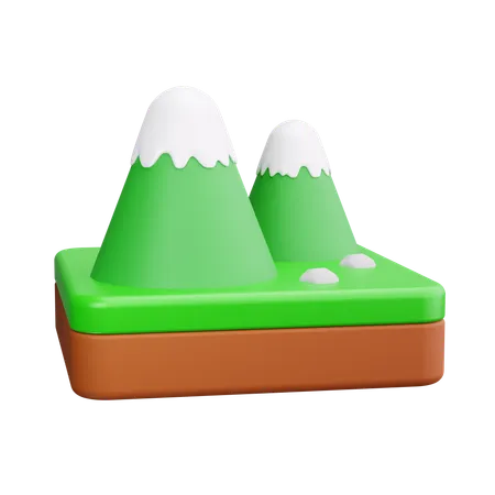 Mountains  3D Icon