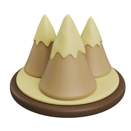 Mountains  3D Icon