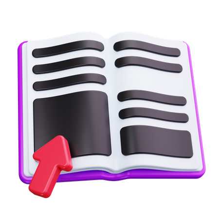 Mouse Click Book  3D Icon