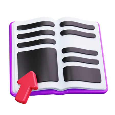 Mouse Click Book  3D Icon