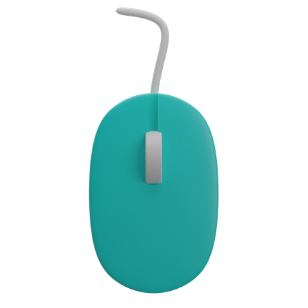 Mouse com fio  3D Illustration