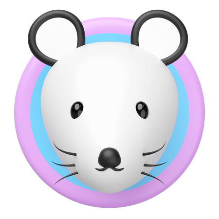 マウスの頭  3D Icon