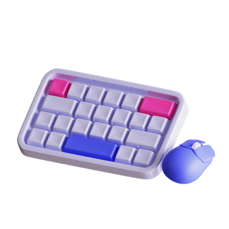 Mouse Keyboard  3D Icon