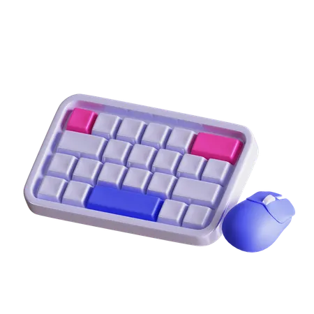 Mouse Keyboard  3D Icon