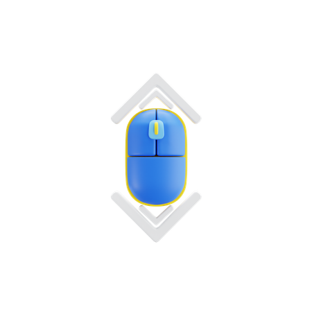 마우스 스크롤  3D Icon