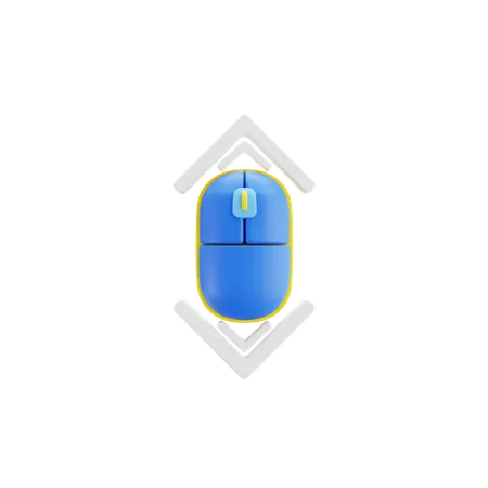 Mouse Scroll  3D Icon