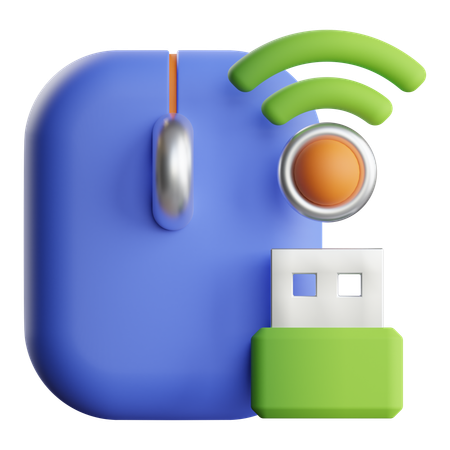 Mouse sem-fio  3D Icon