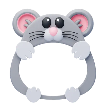 Mouse Shape Animal Frame  3D Icon