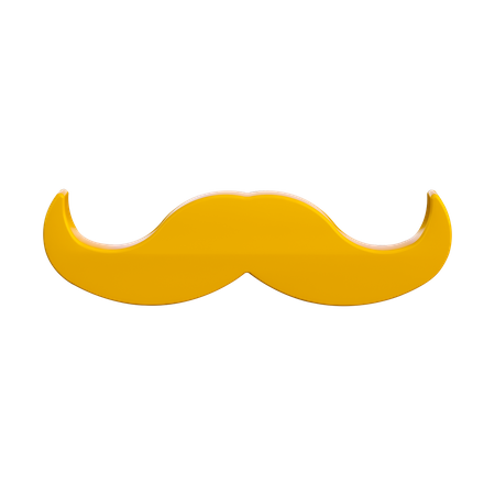 Moustache  3D Illustration