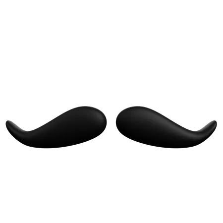 Illustration 3 D De La Moustache De Licone Du Salon De Coiffure 3D Illustration