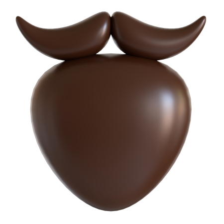 Moustache Beard  3D Icon