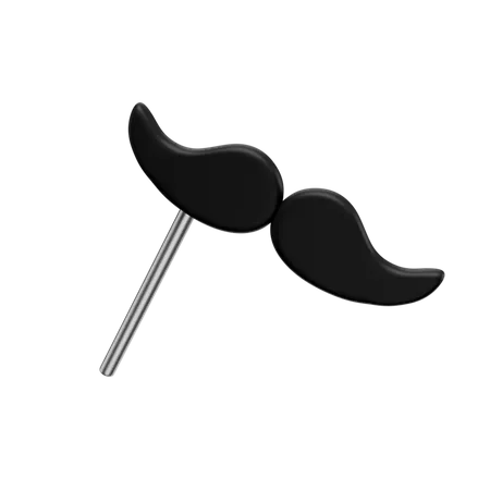 3 D Render Illustration Mask Moustache 3D Icon