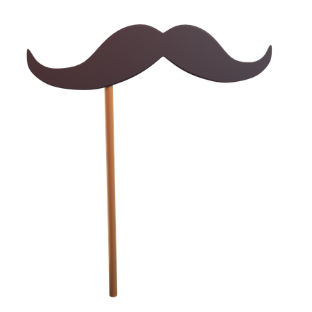 Moustache On Stick  3D Icon